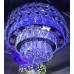Kристален пеещ полилей EL5532/500 CH Хром , 3xE14+100 W LED+LED RGB + MP3 + BLUETOOTH,Диаметър:50 см
